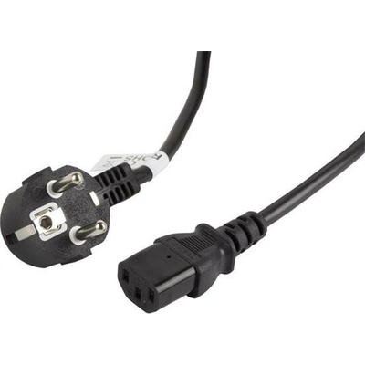 LANBERG CEE 7/7 na IEC 320 C13 POWER CORD 3M VDE černý CA-C13C-11CC-0030-BK