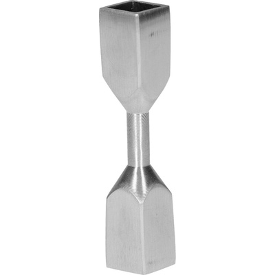 Spoj na ohnutie na tyč 10 x 10 mm, brúsená nerez AISI 304