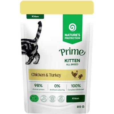 Nature's Protection Prime Cat Kitten Chicken/Turkey, 85 g