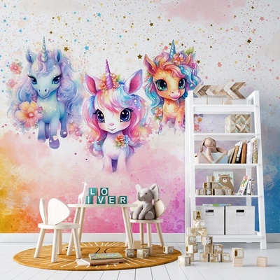 Art Gift Decor Фототапет за детска стая - Принцесата еднорог