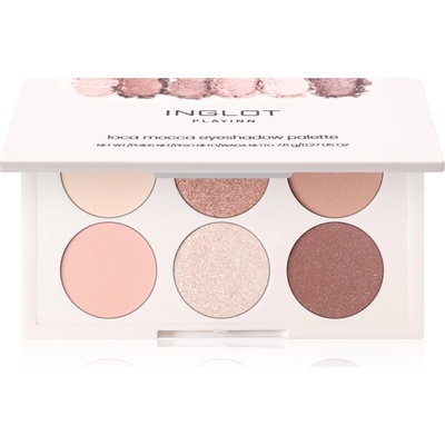 INGLOT PlayInn Eyeshadow Palette палитра сенки за очи цвят LOCA MOCCA 7.6 гр