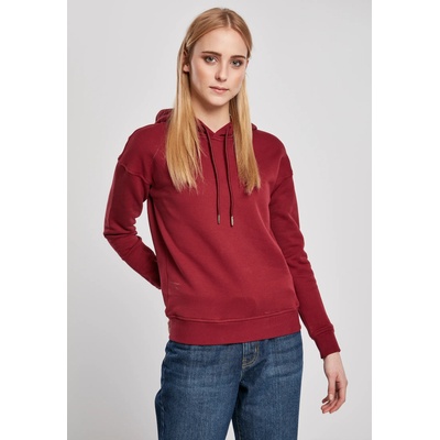 Urban Classics Дамски суичър в цвят бордо Urban Classics Ladies Organic HoodyUB-TB2984-00606 - Бордо, размер XXL
