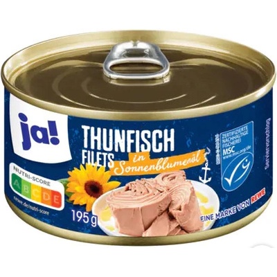 Ja! Thunfischfilets in Sonnenblumenöl 195 g