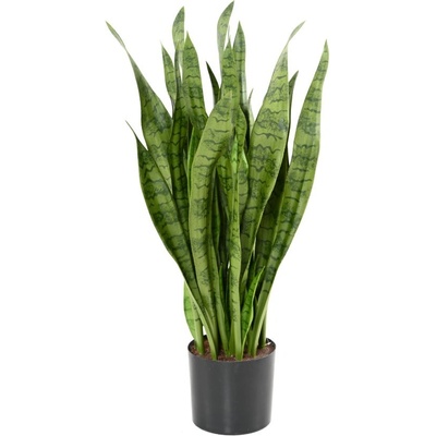 Umělá květina Sansevieria deluxe v květináči, zelená 93cm