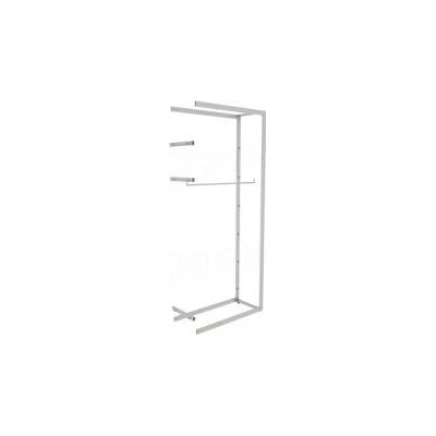 BIGSHOP Predajný, policový systém KIT 04E, 1022 x 442 x 2400 x 365 mm, matná biela