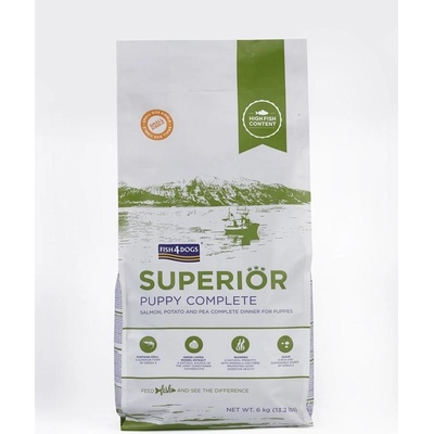 Fish4Dogs Puppy Small Superior losos so zemiakmi 6 kg
