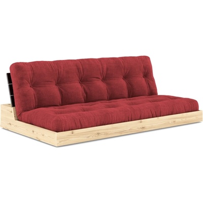 Karup Design Червен разтегателен диван от велур 196 cm Base - Karup Design (137402518)