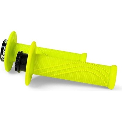 Gripy lock-on R20 Wave, RTECH (neon žluté, 1 pár)