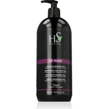 HS MILANO No Yellow Anti-Yellow Shampoo 1000 ml шампоан за неутрализиране на жълти тонове унисекс