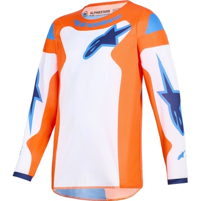 Alpinestars dres FLUID GRID YOUTH oranžová/modrá/biela 2026