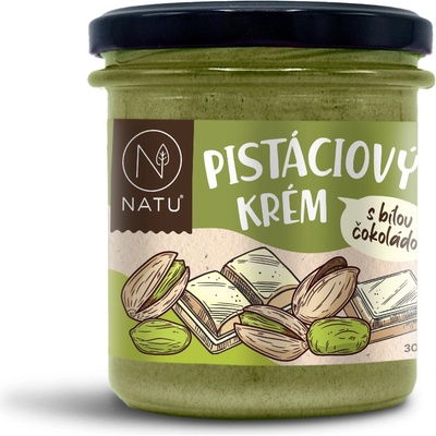 Natu Pistáciový krém s bílou čokoládou 300 g
