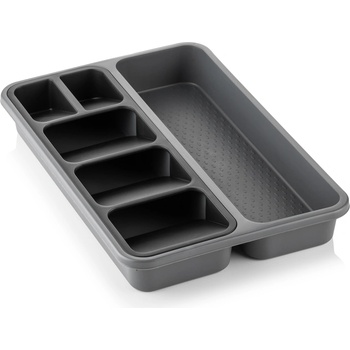 Horecano HOME-Органайзер за прибори 26x40xh5.1cm АНТРАЦИТ / ЧЕРНО (BNM-0018-AB) (014881)