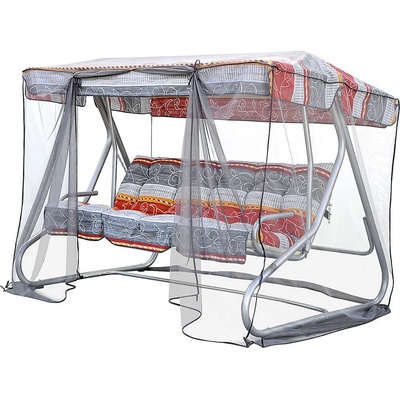 Univerzální moskytiéra ze sítě v antracitové barvě na zahradní houpačky Moskytiéra k houpačce