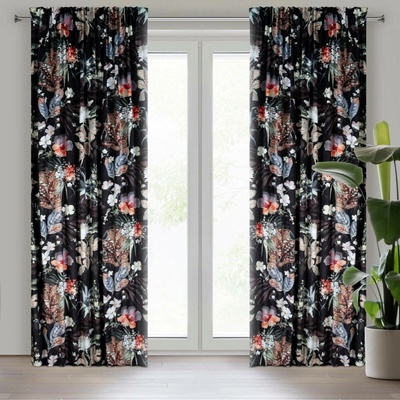 EUROFIRANY ZATEMŇOVACÍ ZÁVĚS NA PÁSCE ALANI 140X270 CM VZOROVANÁ