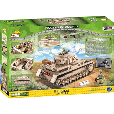 Cobi 2546 World War II Nemecký stredný tank PzKpfW Panzer IV ausf. G