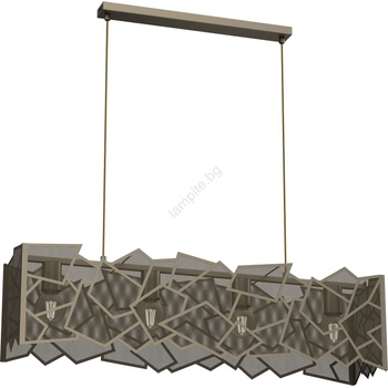 Luminex Пендел CAMO 4xE27/15W/230V златист (LU0555A)