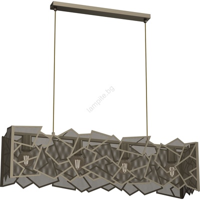 Luminex Пендел CAMO 4xE27/15W/230V златист (LU0555A)