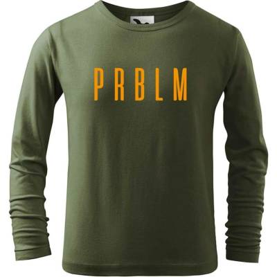 Dobrý triko Dětské bavlněné triko PRBLM Khaki