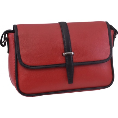 Mercucio dámská kožená crossbody kabelka červená 250117