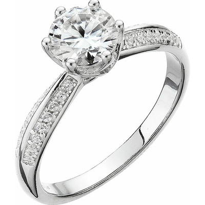 Pavona Strieborný prsteň MIA zdobený 15M00007 moissanite