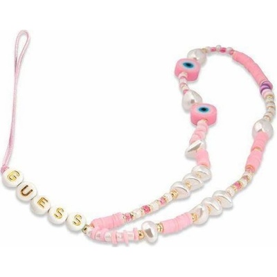 Guess Poutko na Telefon Beads Shell Pink Guess phone charm je stylový, praktický a skvělý doplněk k vašemu pouzdru na telefon. Můžete si jej pověsit na zápěstí, abyste zabránili náhodnému pádu telefo – Zboží Mobilmania