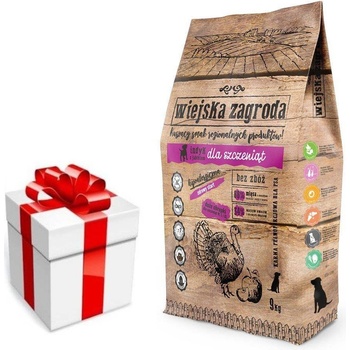 Wiejska Zagroda pre šteňatá morčacie s jablkami 9 kg