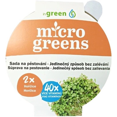 inGreen Pestovateľský set bez zalievania - Horčica