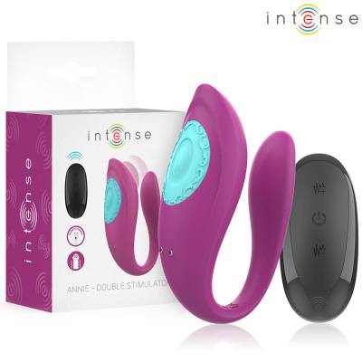 Вибратор за двойки с дистанционно и 10 режима - Intense Annie Purple (D-244468)