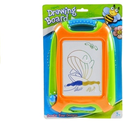 LEAN TOYS Magnetická tabuľa oranžovo-zelená