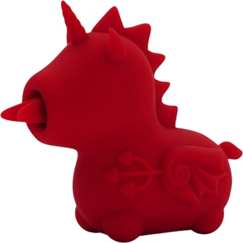 Creative Conceptions Unihorn Blaze Diablo - акумулаторен еднорог стимулатор за клитор (червен)