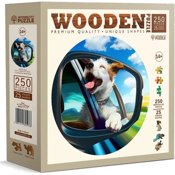 Wooden City - Puzzle Happy dog wooden - 250 piese