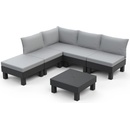 Keter Záhradný nábytok Elements 5miestny modulárny set grafitový