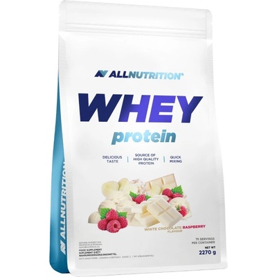 ALLNUTRITION Whey Protein [2270 грама /ПЛИК/] Бял шоколад с малини