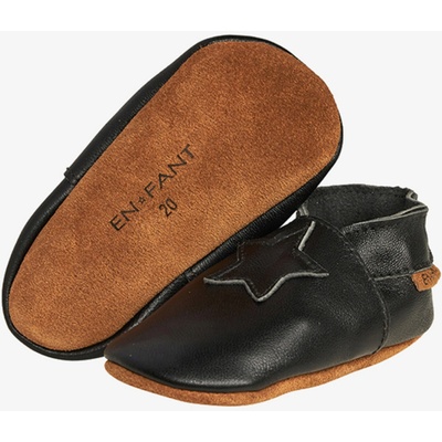 En Fant kožené capačky Elastic Slipper black