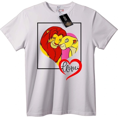 NOONEBRAND Тениска Любов от Цар Лъв - 3XL, Black