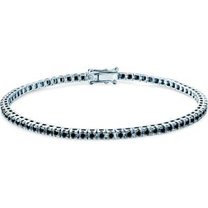 SAVICKI Тенис гривна Luminy 2, 3 мм: бяло злато, черни диаманти - savicki - 7 111,40 лв