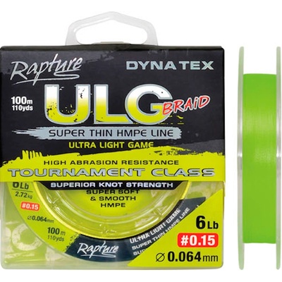Rapture šňůra DYNA-TEX ULG Finesse Lime 100m 0,054mm