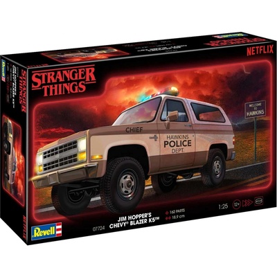 REVELL Plastic ModelKit STRANGER THINGS auto 07724 1985 Chevrolet K5 Blazer 1:25