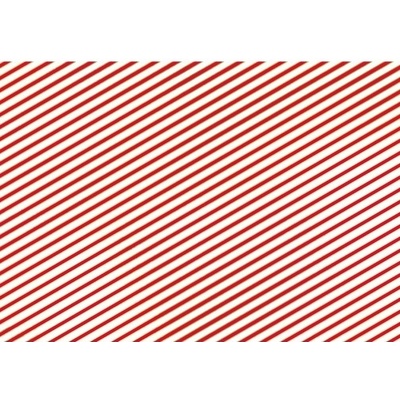 PartyDeco BALÍCÍ papír Proužek červený 70x200cm