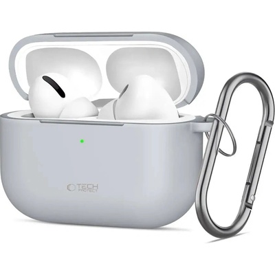 Tech-Protect Силиконов калъф Tech-Protect Hook за AirPods Pro - сив (5906302333141)