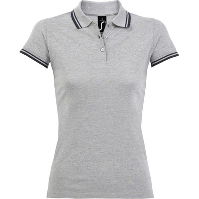 SOL's Collection Polokošile Pasadena Women krátký rukáv dámská COT-250578w0201 Melír šedá navy