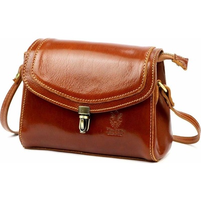 Dámska kožená kabelka Letterman Camel Florence 51