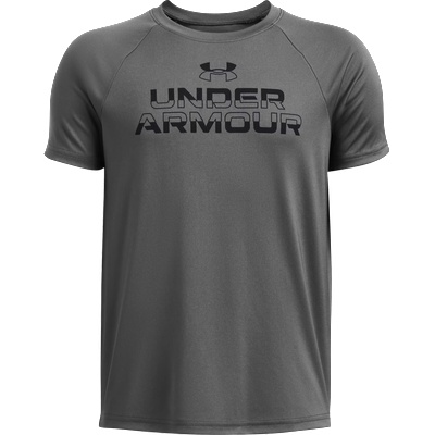 Under Armour Тениска Under Armour Tech Split Wordmark 1383010-025 Размер YXS