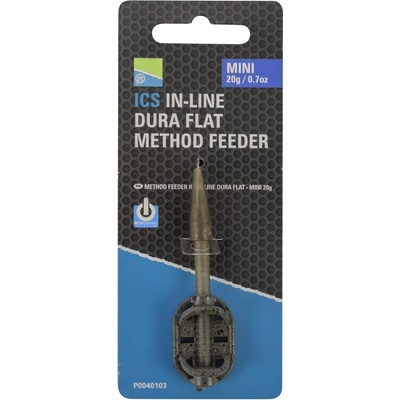 Krmítko Preston ICS Inline Dura Flat Method Feeder Mini 15gr