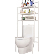 KONDELA Remin regál nad wc biela 34906 61 cm x 37 cm x 151 cm