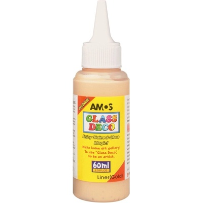 AMOS Barvy na sklo kontura zlatá 60 ml – Zboží Dáma