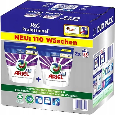 Ariel Professional All-in-1 Pods Kapsule na pranie 2 x 55 PD