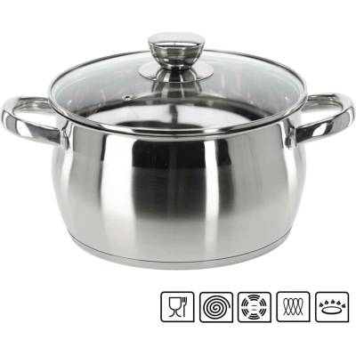 marka niezdefiniowana NEREZOVÝ HRNEC S POKLIČKOU 4 L 22 CM BELLY *3370