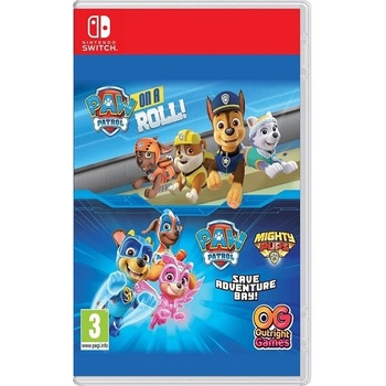 Paw Patrol: On a roll! + PAW Patrol: Mighty Pups Save Adventure Bay