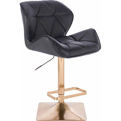 LuxuryForm Design Milano na zlatej hranatej podstave čierna